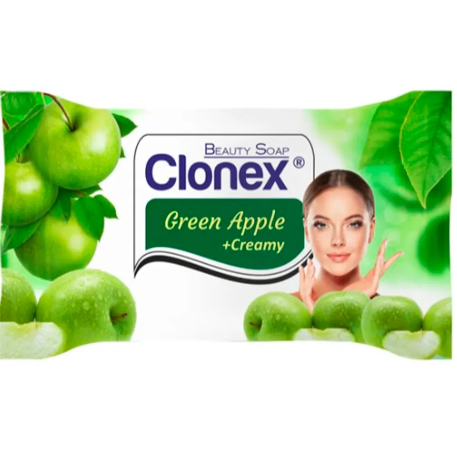 CLONEX მყარი საპონი ვაშლი 75 გრ (კლონექსი)
