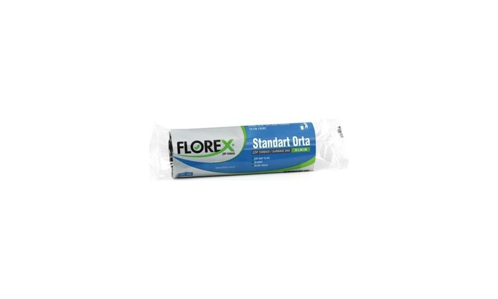 FLOREX 525 ნაგვის პარკი 55X60 სმ. 20 ც. 12 MC (70გრ.) (50)