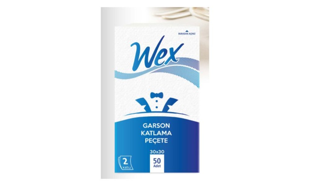 WEX მაგიდის ხელსახოცი 30X30 50 ცალიანი. (24)