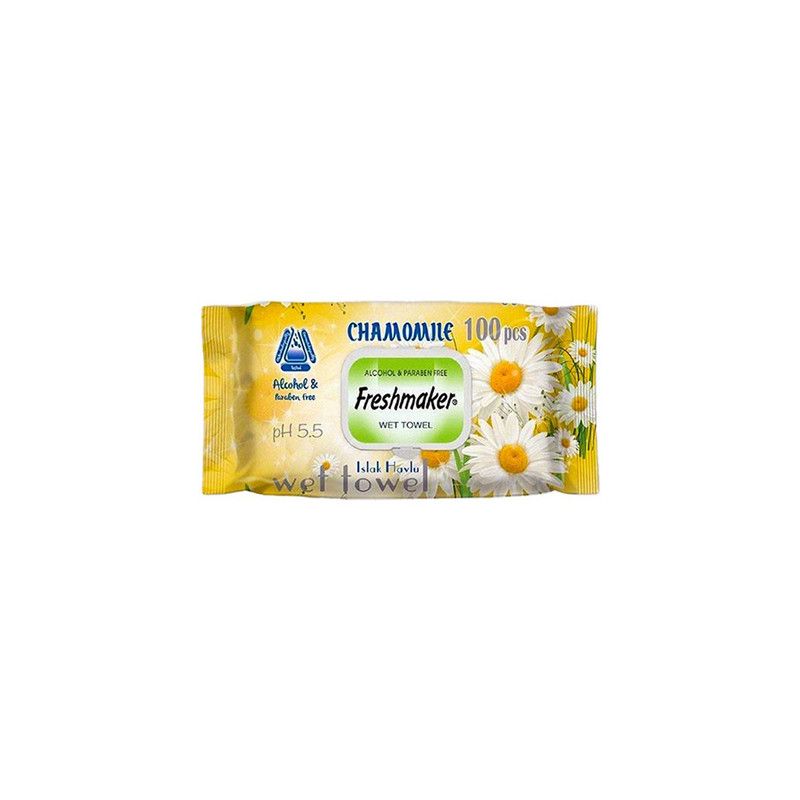 FRESHMAKER სველი ხელსხოცი გვირილა-100ც/8697817871323