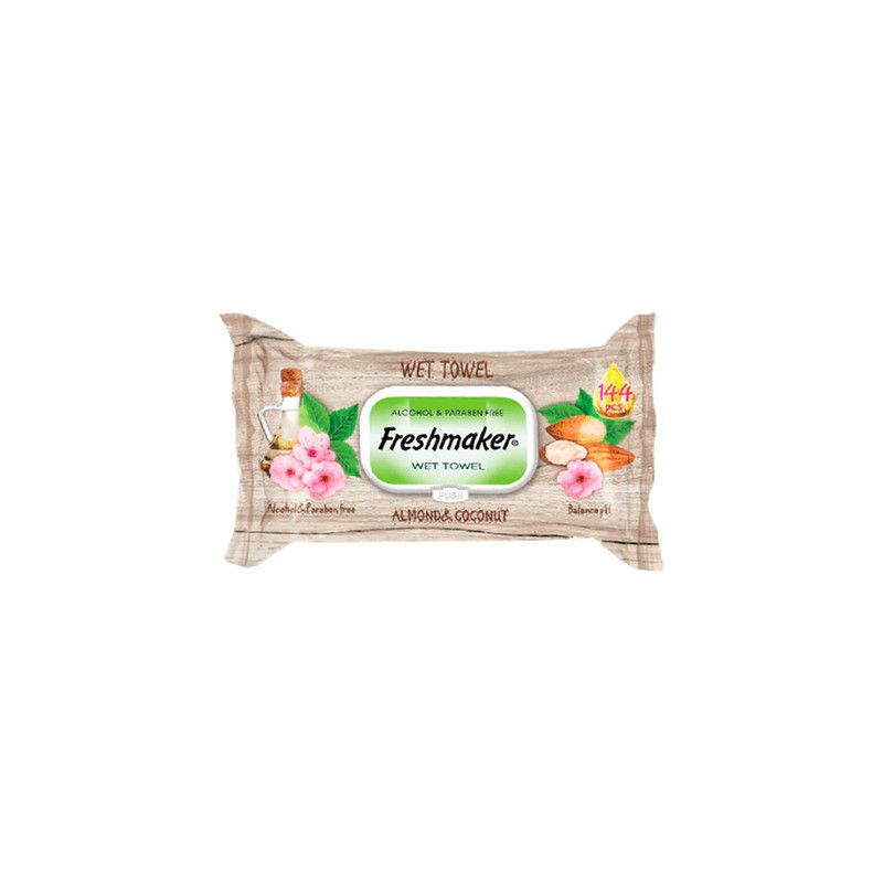 FRESHMAKER სველი ხელსხოცი ნუში-144ც/8697817871774