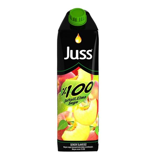 JUSS წვენი ვაშლი/ატამი 100% 1ლ/8698720868967