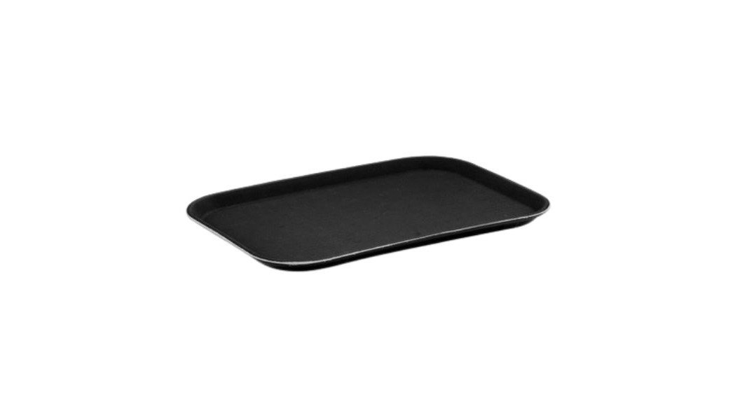 TRIAFORM მელამინის ლანგარი შავი 37X53 ხორკ. (12) FIBERTRAY
