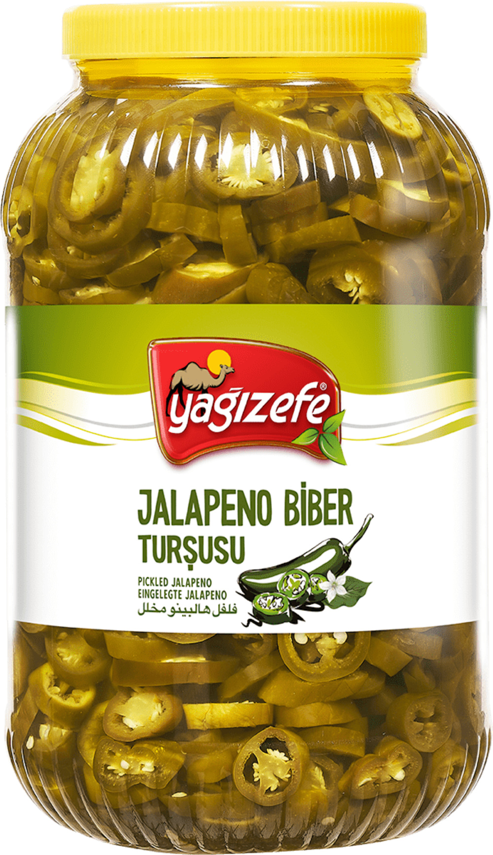 YAGIZEFE დაჭრილი წიწაკის მწნილი 3 კგ. JALAPENO BIBER