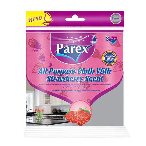 PAREX უნივერსალური ტილო მარწყვის სურნელით-3ც/8699971791127