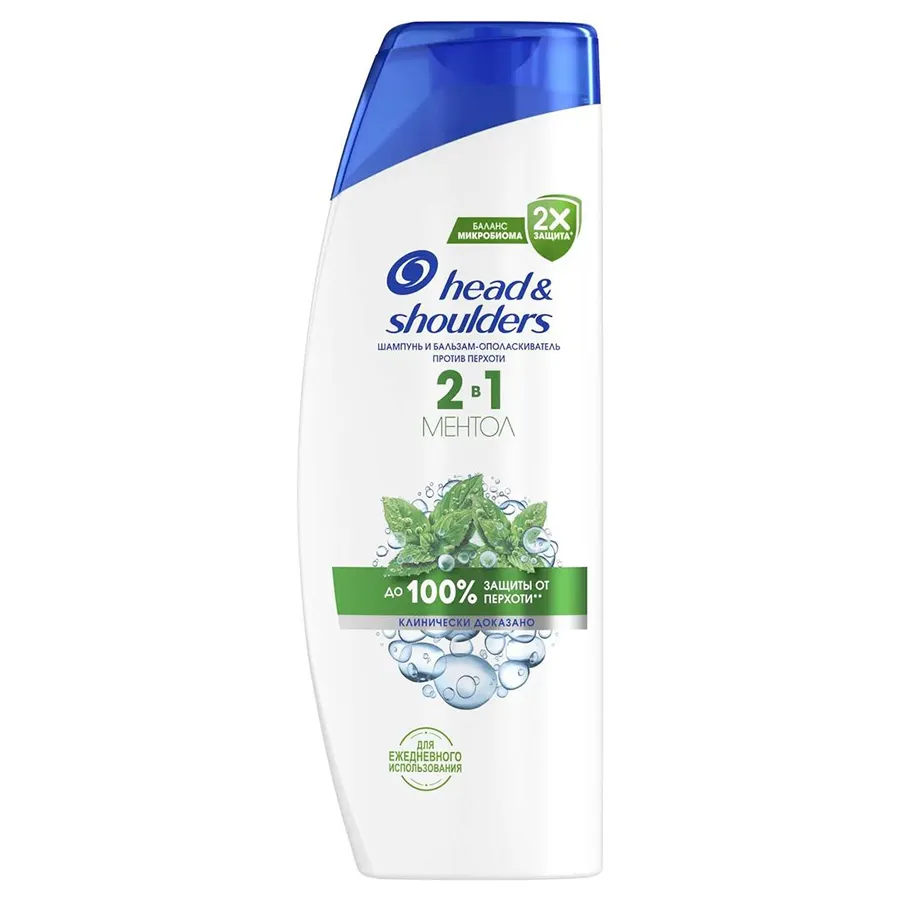 HEAD & SHOULDERS თმის შამპუნ-ბალზამი მენთოლი 360 მლ (ჰედ&შოლდერსი)