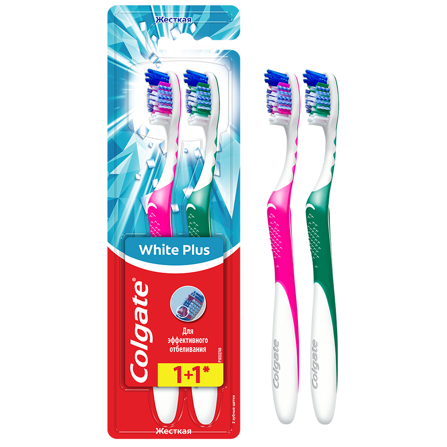 ქოლგეითი WHITENING 1+1 კბილის ჯაგრისი