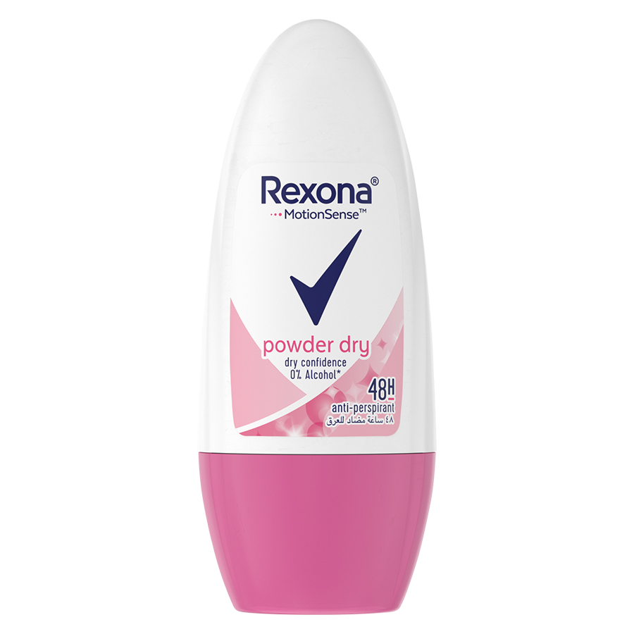 REXONA ბურთულიანი ანტიპერსპირანტი პუდრის სიმშრალე 45 მლ (რექსონა)