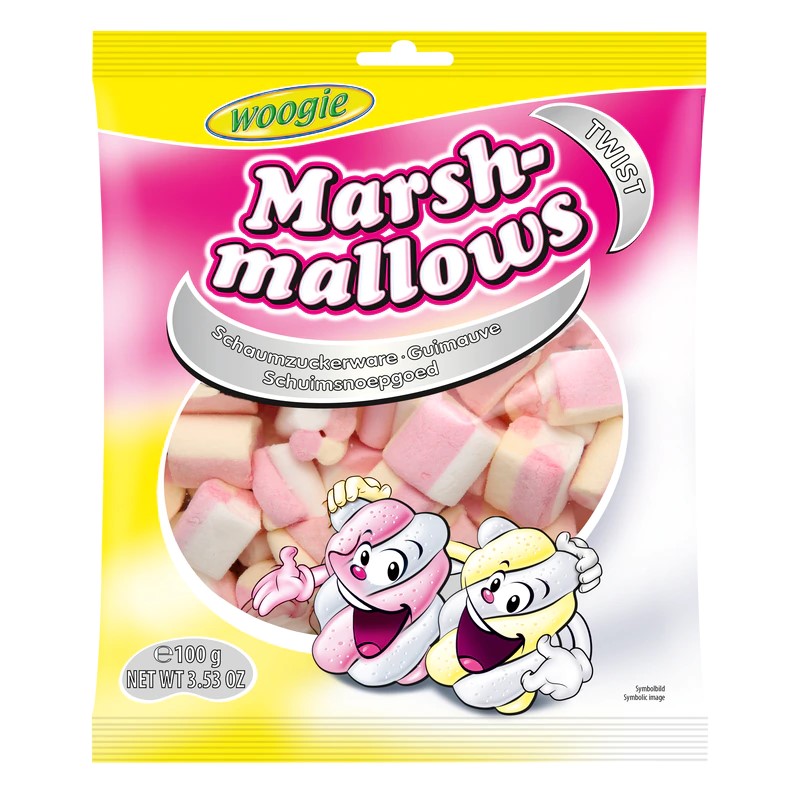 woogie ზეფირი 100გრ (marshmallows twist) (30) 9002859058578