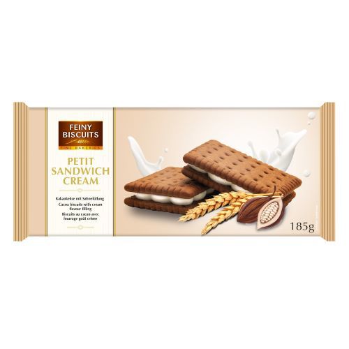 ორცხობილა/Feiny biscuits/სენდვიჩი ვანილის კრემით 185გრ