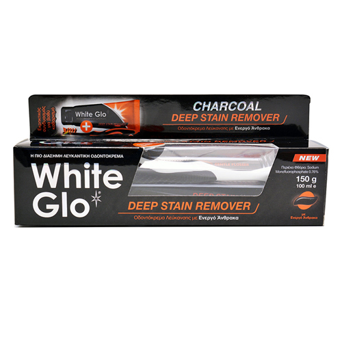 WHITE GLO ღრმა ნადების საწინააღმდეგო კბილის პასტა კბილის ჯაგრისი და კბილის ჩხირი (ვაით გლო)