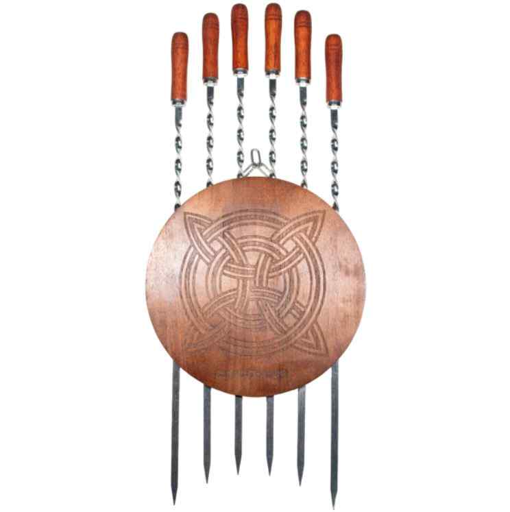 Discovery- შამფურების ნაკრები ხის დაფით 6ც-იანი 63*10cm *2.5mm