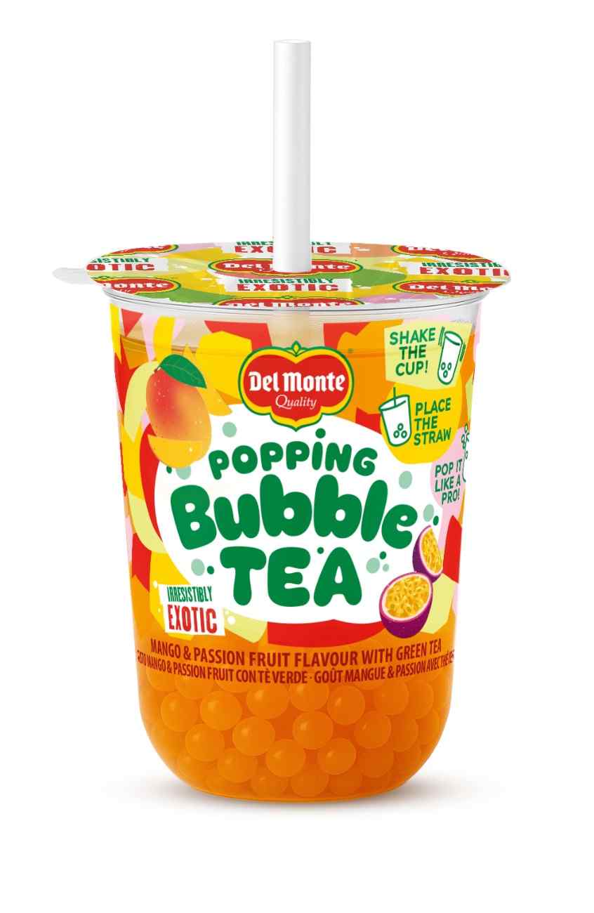 დელ მონტე - BUBBLE TEA მანგოსა და ვნების ხილის არომატით 330 მლ