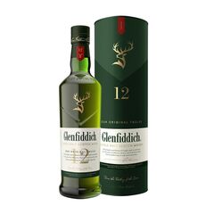 შოტლანდიური ერთალაოიანი ვისკი Glenfiddich. 12 წლიანი - 1L