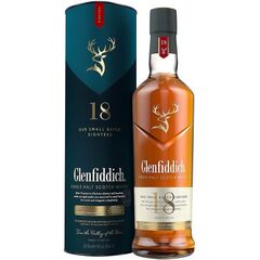 შოტლანდიური ერთალაოიანი ვისკი Glenfiddich. 18 წლიანი - 0.7L