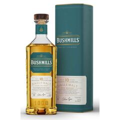ერთალაოიანი ირლანდიური ვისკი Bushmills. 10 წლიანი - 0.7L
