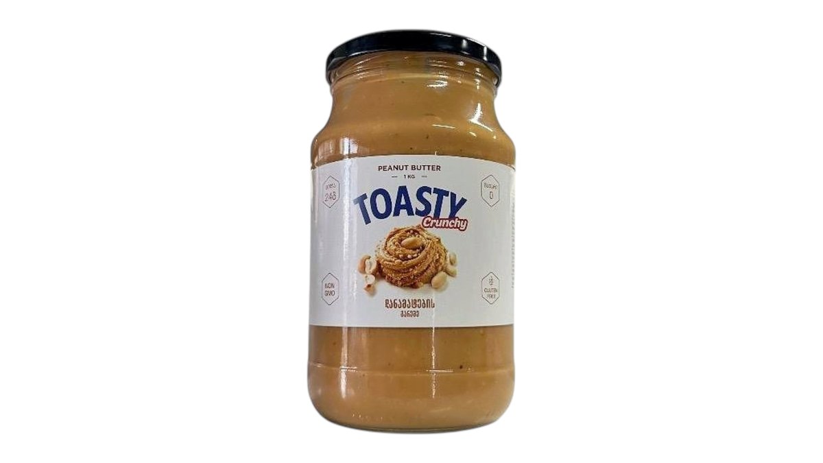 TOASTY - ხრაშუნა არაქისის კარაქი 1კგ - 1 ცალი