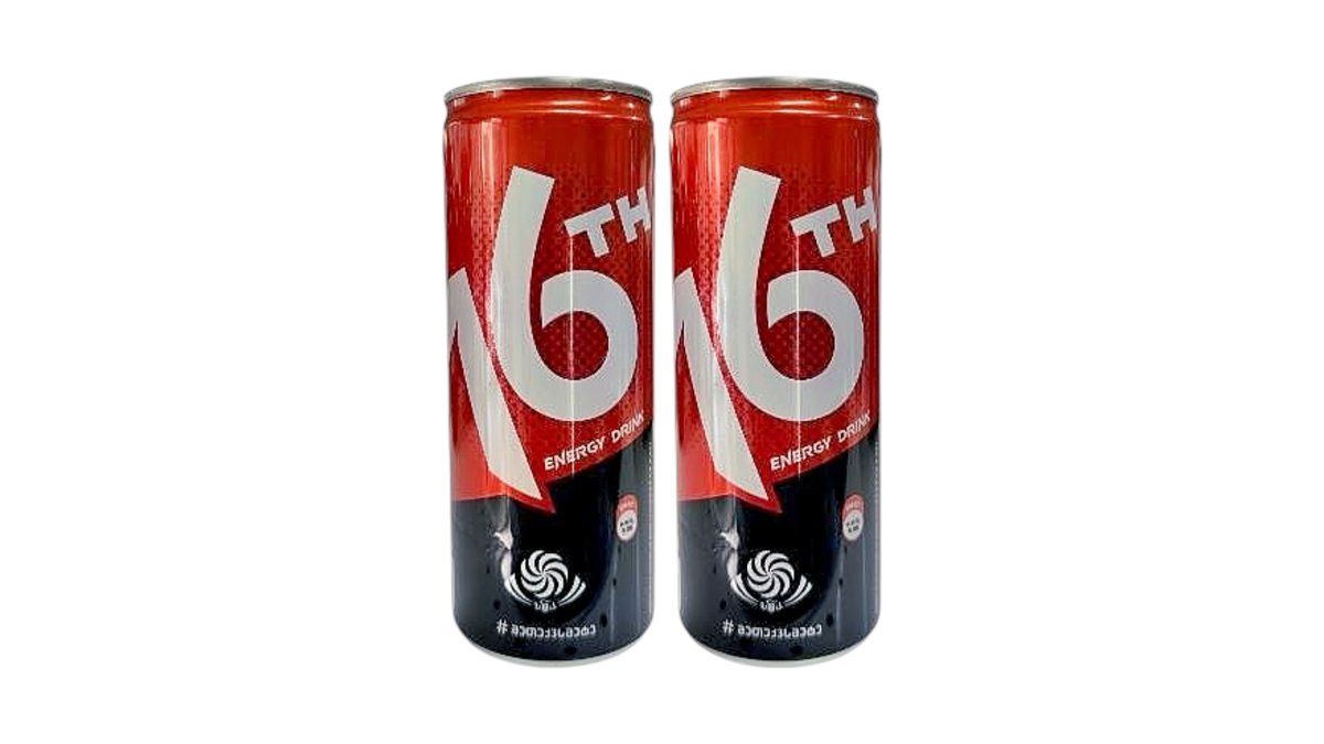 330 მლ ენერგეტიკული სასმელი 16TH (მეთექვსმეტე) - 2 ც