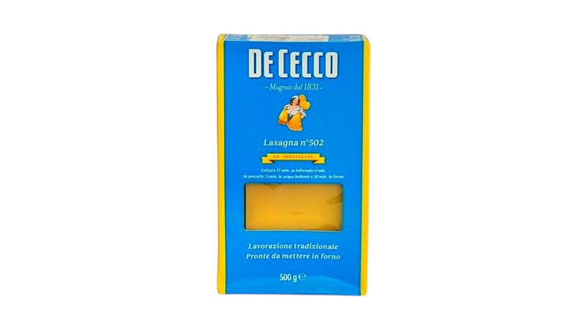 DeCecco-ლაზანიას ფირფიტები 500გრ - 1 ცალი