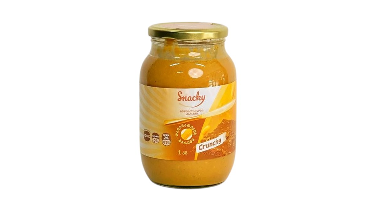 SNACKY - ხრაშუნა არაქისის კარაქი 1კგ