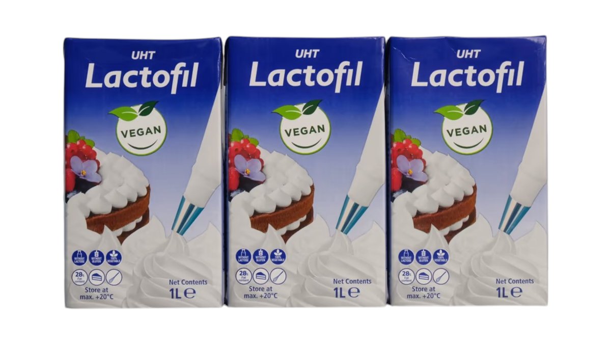 ნაღები LACTOFIL VEGAN 1ლ - 3 ცალი