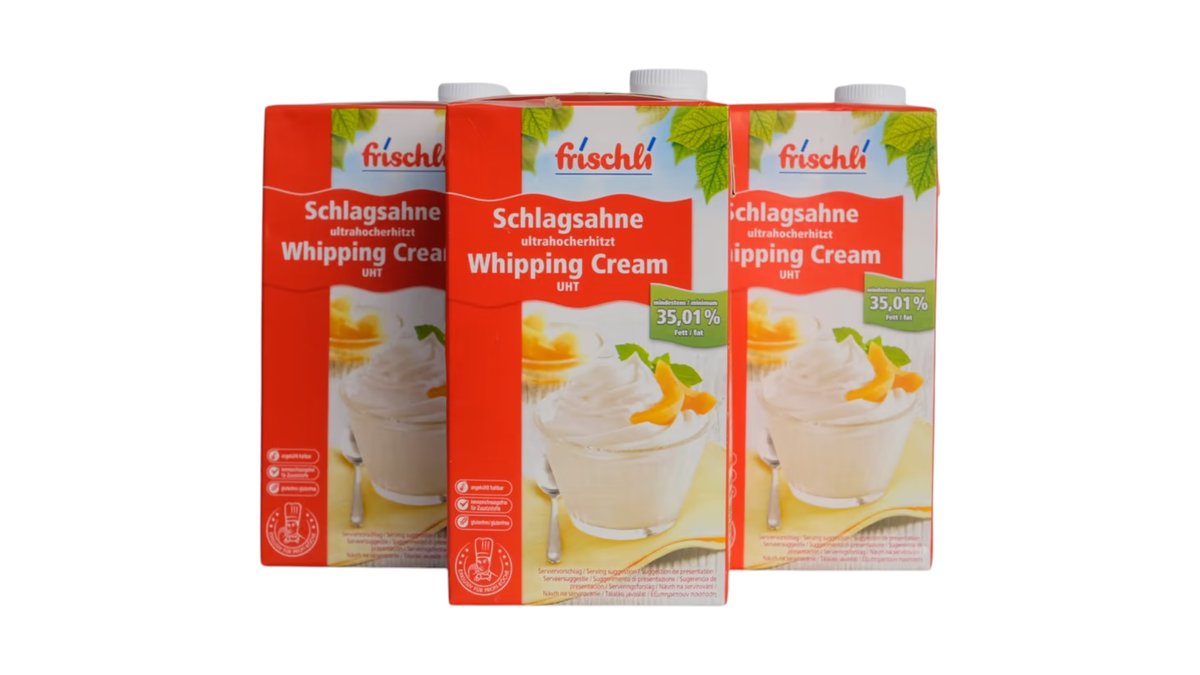 FRISCHLI-ნაღები 35% 1ლ/ Whipping cream 35% 1L - 3 ცალი