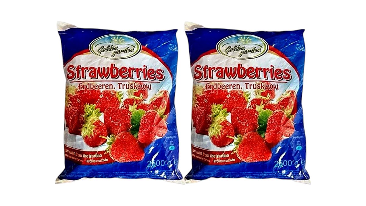 Golden Garden-მარწყვი 2,5კგ / Frozen strawberry 2.5kg- 2 ცალი