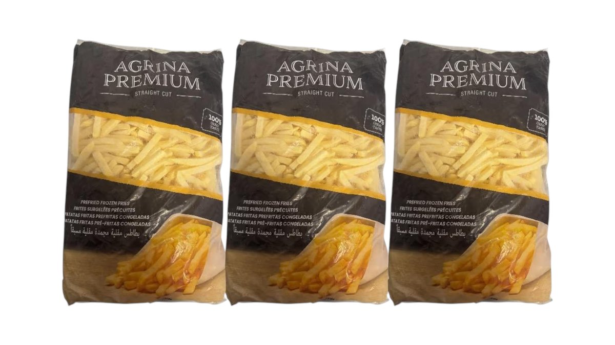 Agrina premium - გაყინული ფრი 2.5კგ - 3 ცალი