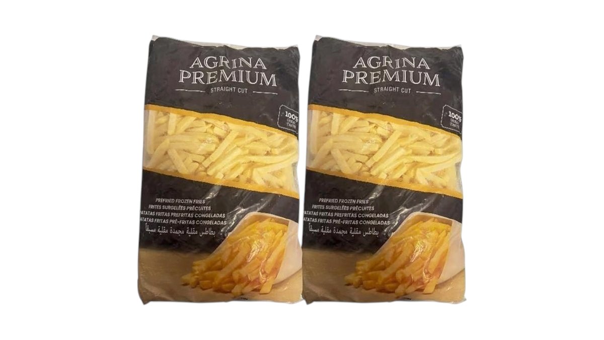 Agrina premium - გაყინული ფრი 2.5კგ - 2 ცალი