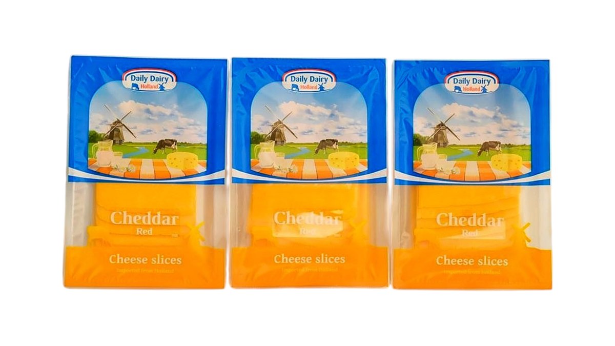 Daily Dairy-ჩედარი წითელი 140გრ - 3ც