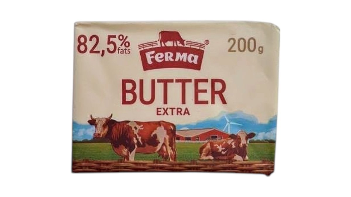 კარაქი ფერმა ექსტრა 82,5% 200 გრ. - 1ც