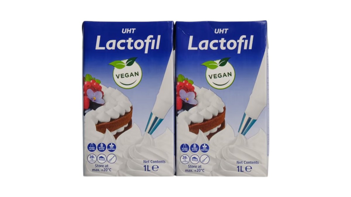 ნაღები LACTOFIL VEGAN 1ლ - 2 ცალი