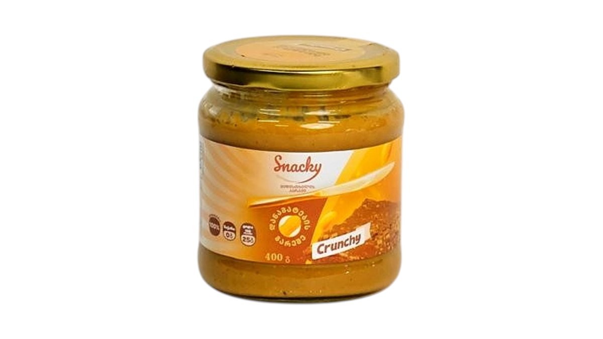 SNACKY - ხრაშუნა არაქისის კარაქი 400გ