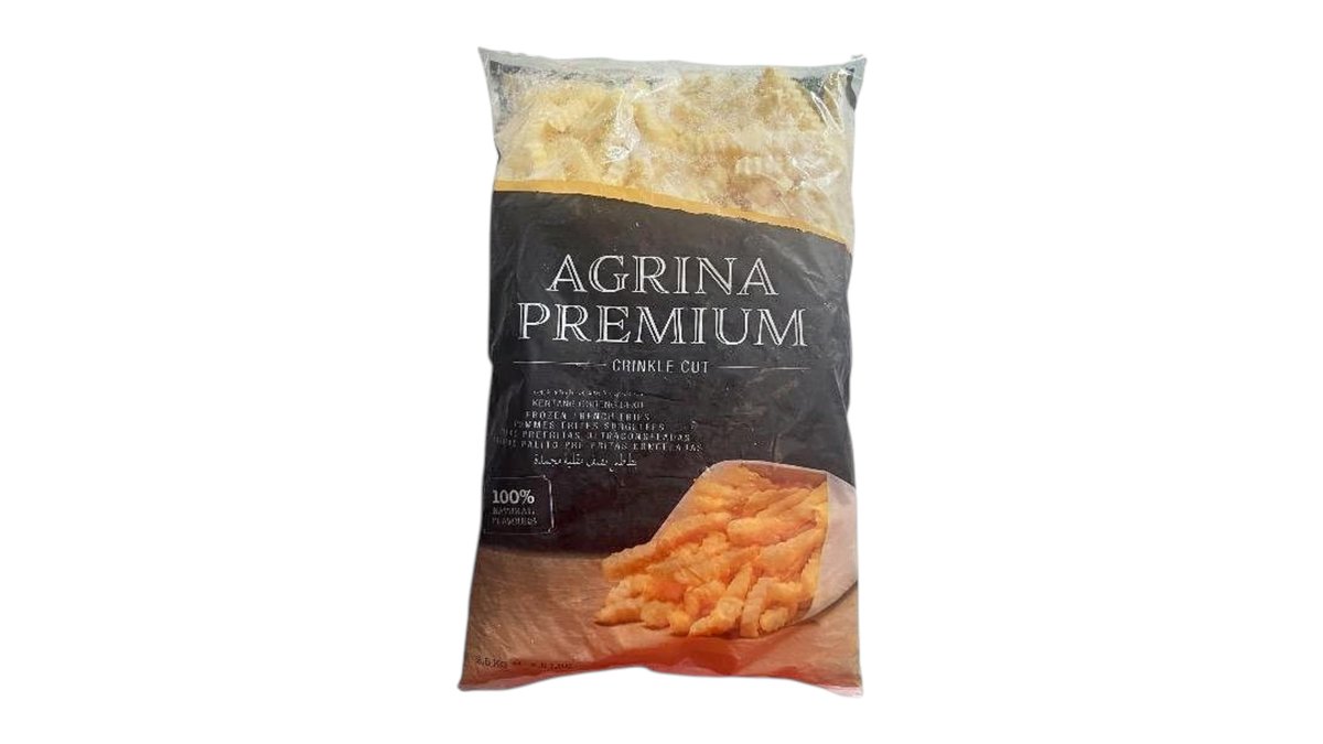 Agrina premium - გაყინული ფრი კრინკლი 2.5კგ - 1 ცალი