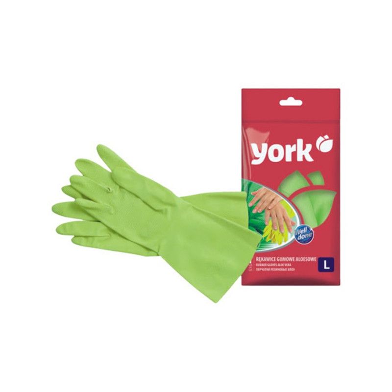 York რეზინის ხელთათმანი ალოე ვერა L - ზომა