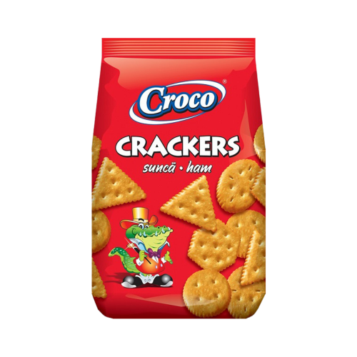 CROCO კრეკერი ბეკონის არომატით-100გრ