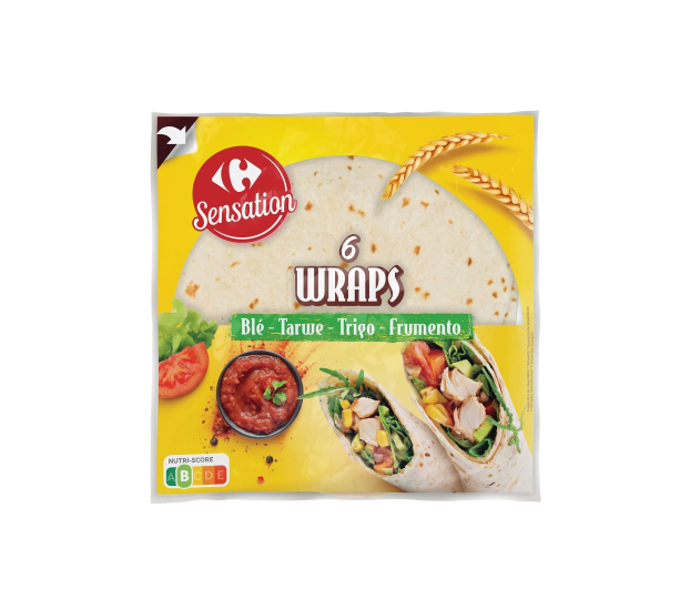 Carrefour Sensation ხორბლის ვრეპები, 6x370 გ