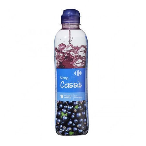 Carrefour შავი მოცხარის სიროფი, 750 მლ