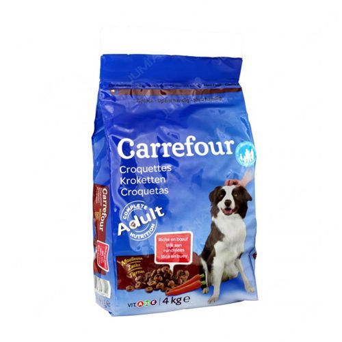 Carrefour საქონლის კროკეტები ზრდასრული ძაღლისთვის, 4 კგ