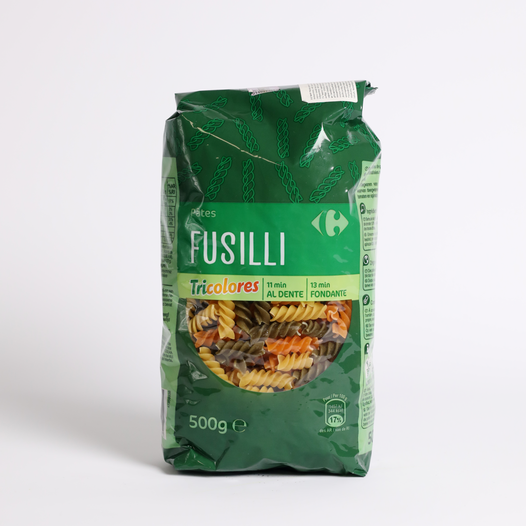Carfour მაკარონი Tricolores Fusilli, 500 გ