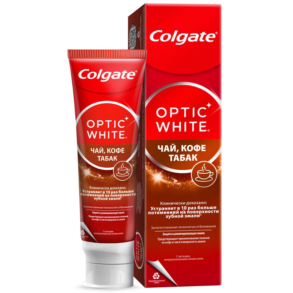 colgate tp max one პასტა ჩაი ყავა თამბაქო 75 მლ