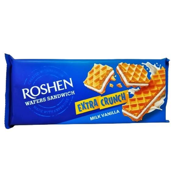 Вафли Roshen Wafers Sandwich Crunch молоко ваниль 142 гр