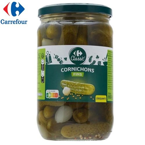 Carrefour კლასიკური სუფრის კორნიშონი, 360 გ