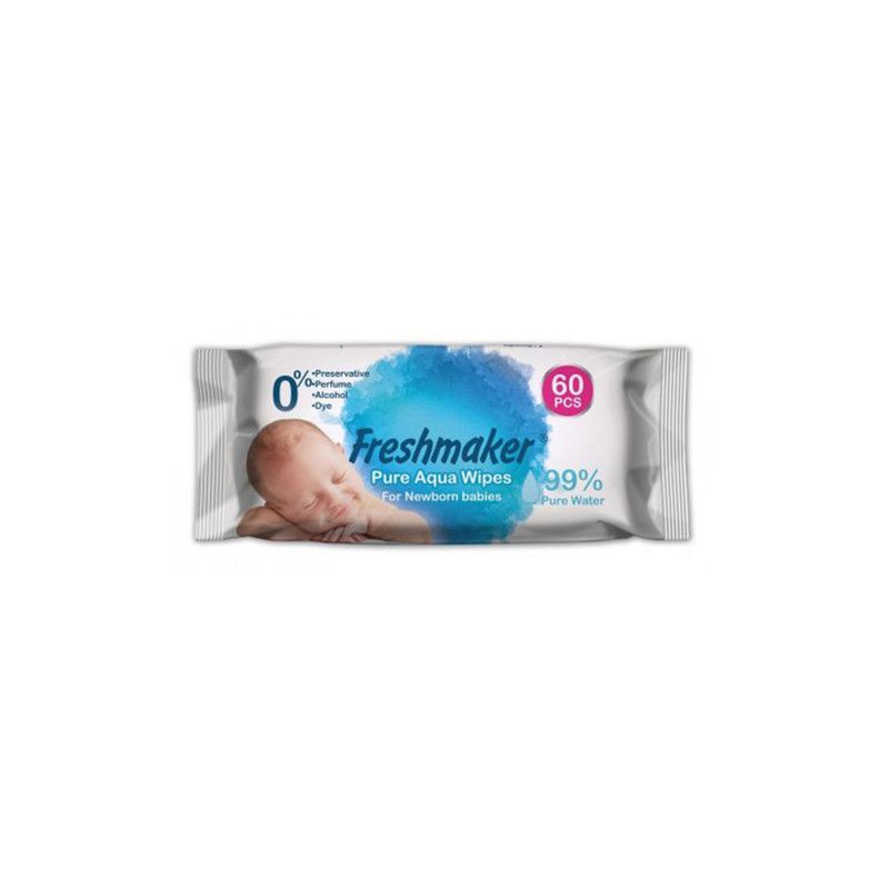 FRESHMAKER სველი ხელსახოცი ბავშვის-60ც