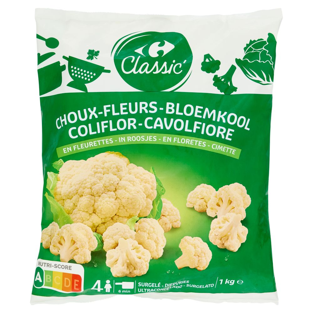 Carrefour გაყინული ყვავილოვანი კომბოსტო 1 კგ - 2349