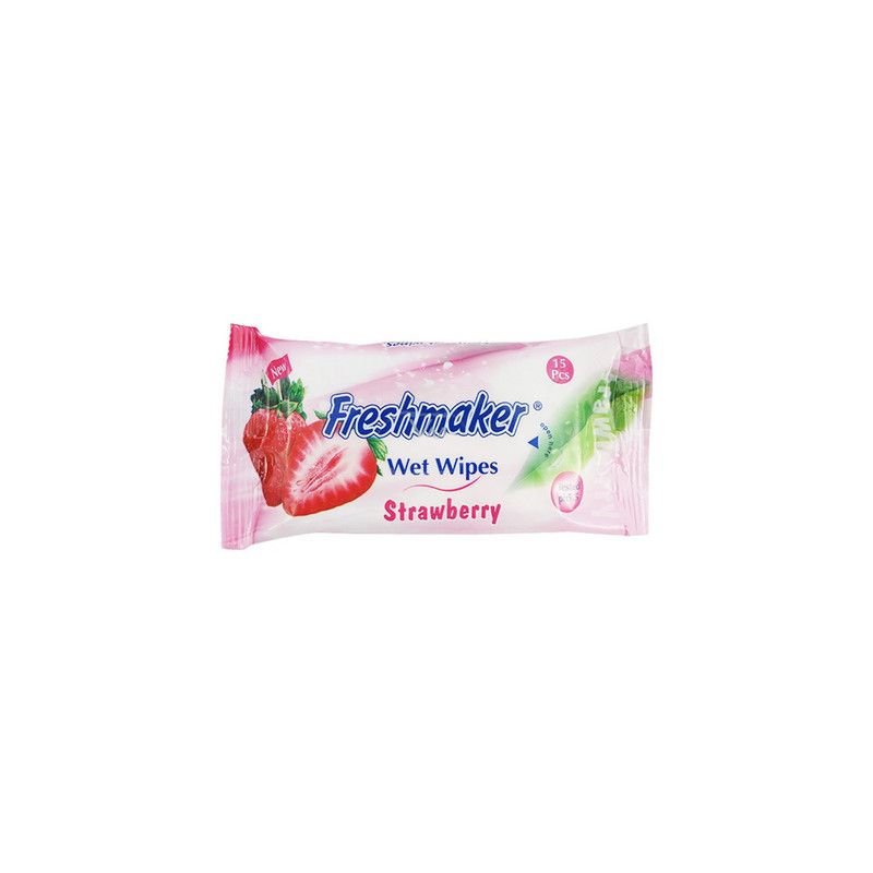 FRESHMAKER ნესტიანი პირსახოცი სტაფილოს-15 ც.