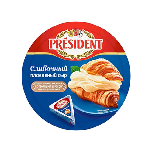 პრეზიდენტი მდნარი ყველი ნაღების 45% 140 გ.