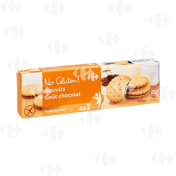 Carrefour უგლუტენო შოკოლადის ორცხობილა 120 გ