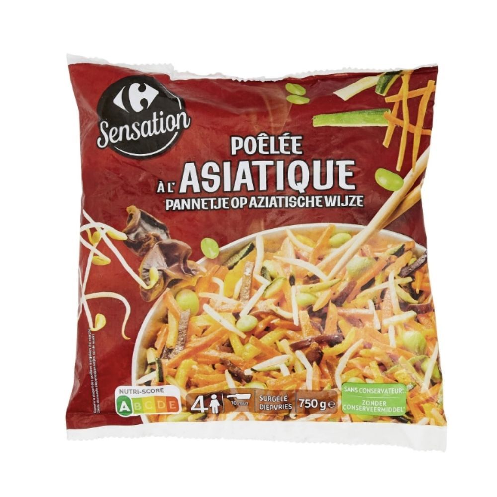 Carrefour Sensation აზიური სტილის ბოსტნეულის ნაზავი 750გ
