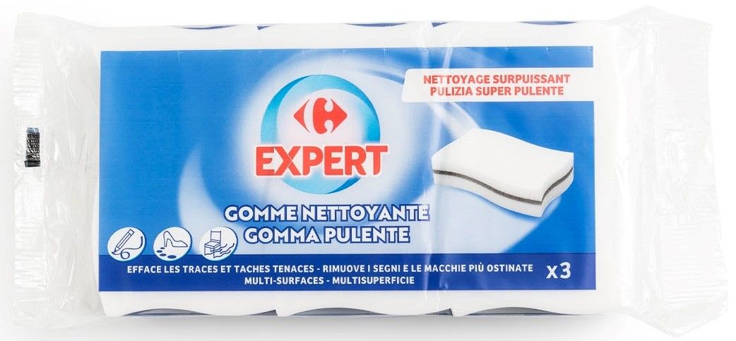 Carrefour Expert-ის მრავალზედაპირული საწმენდი ღრუბლები, 3 ცალი